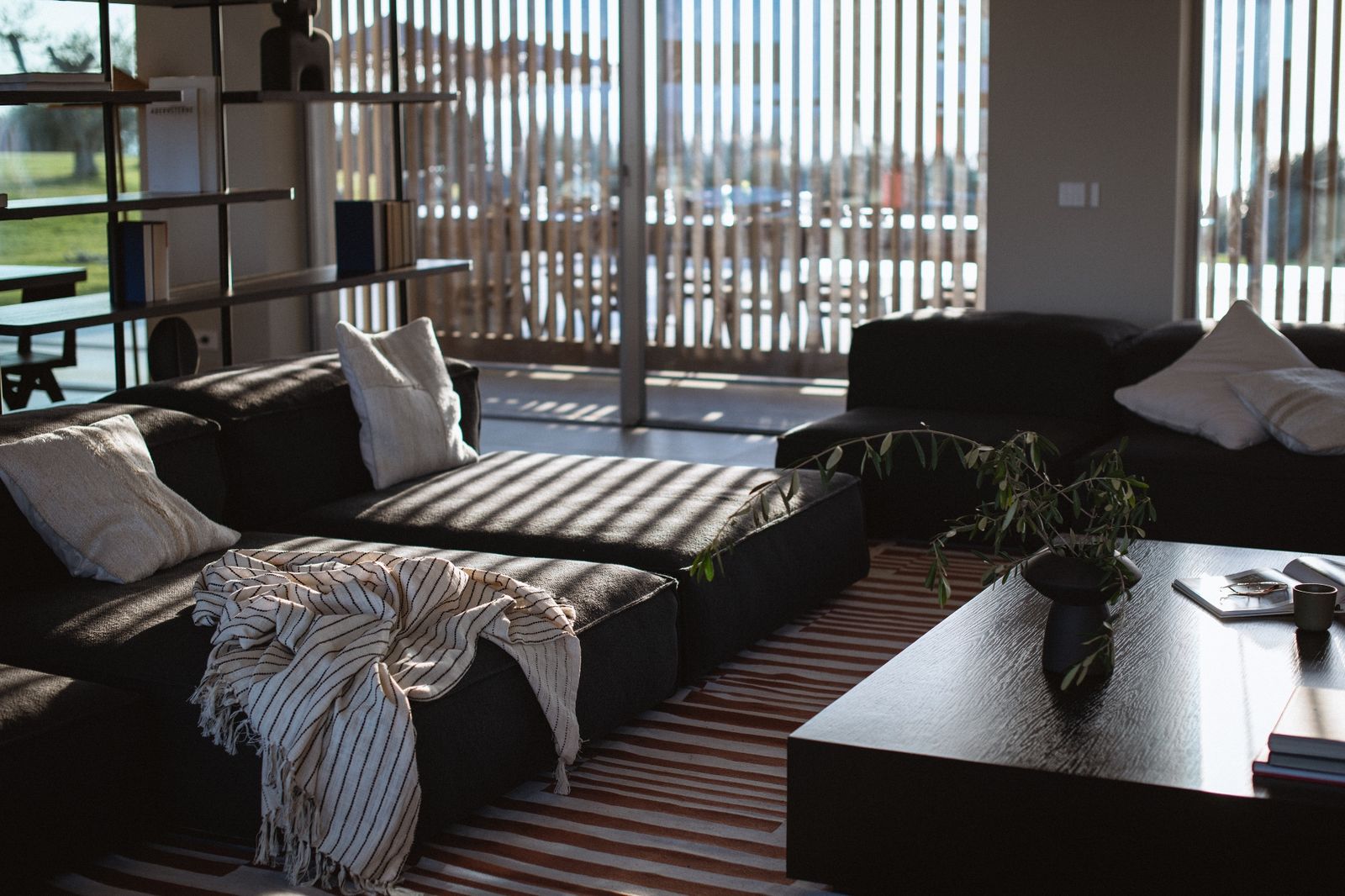 Detail im minimalistischen Interieur der Residenza